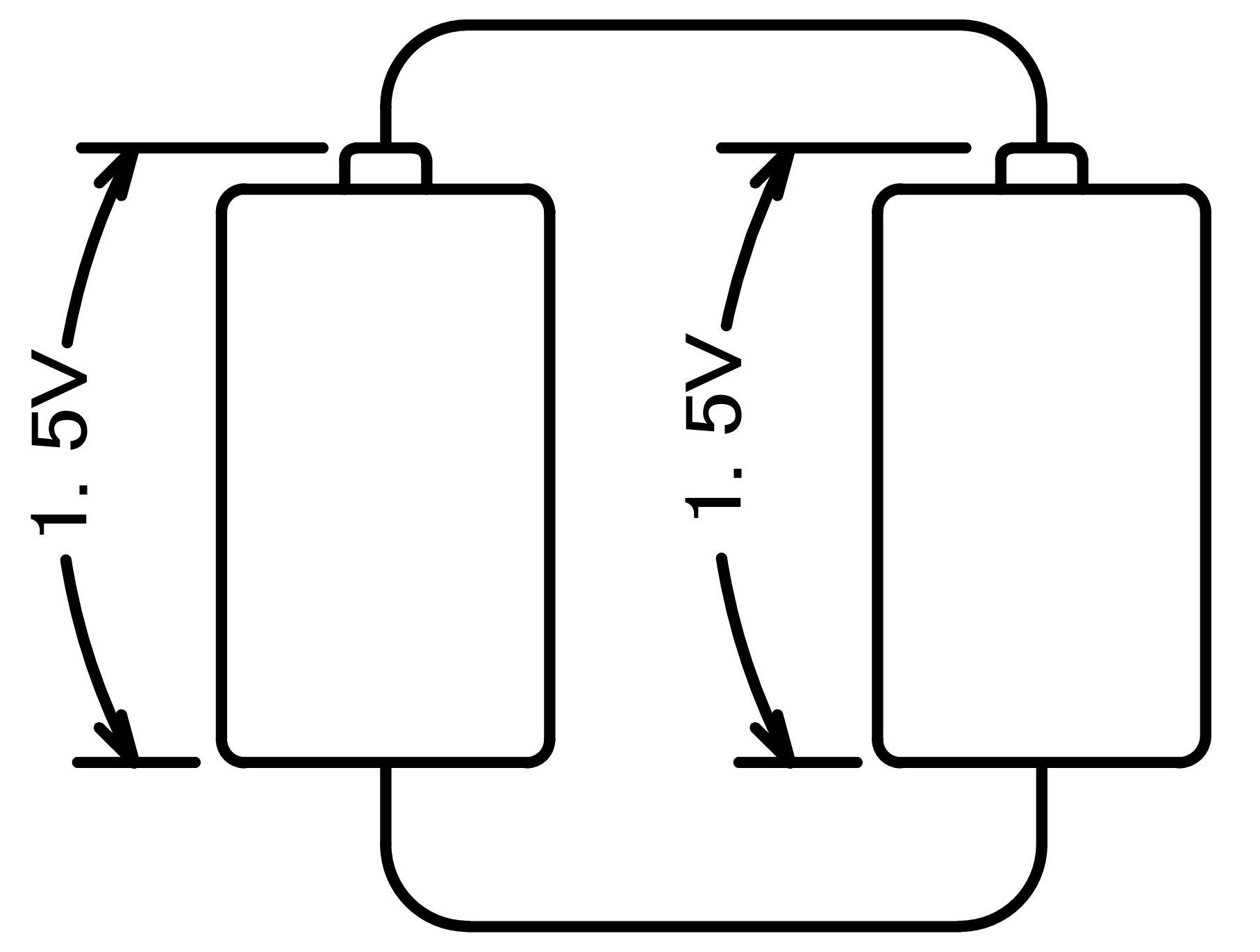 乾電池並列図